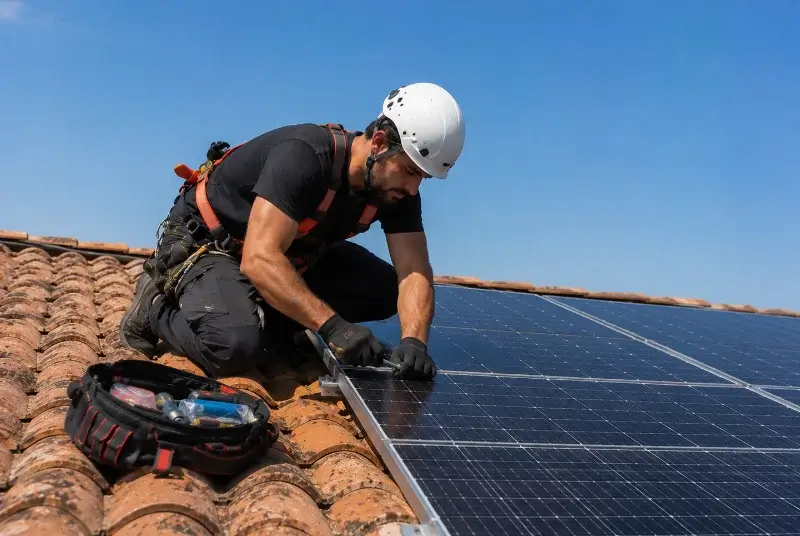 Maintenance et monitoring de panneaux solaires à Vert