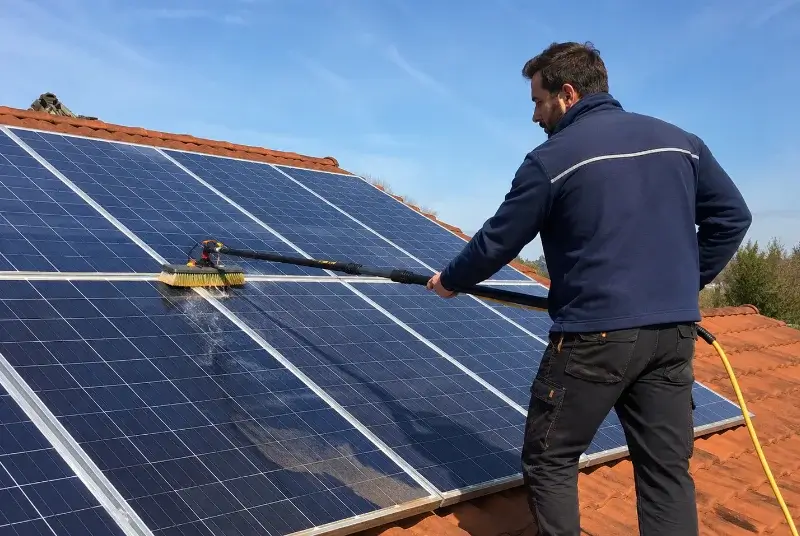 Nettoyage et entretien de panneaux solaires à Vert